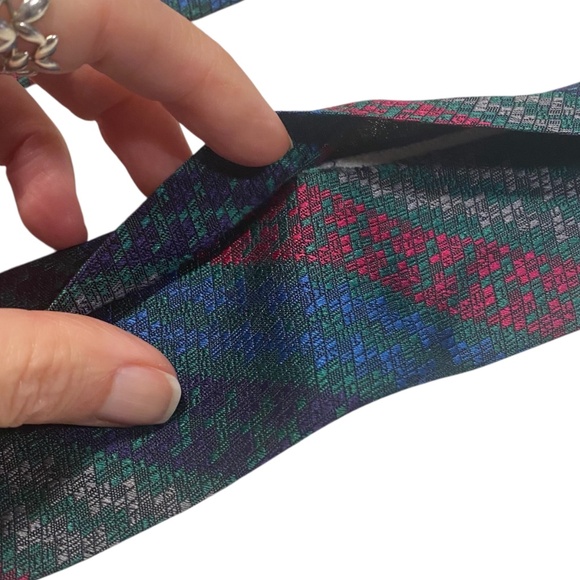 MISSONI -Set of 3 Men’s 100% Silk Tie Necktie Zigzag Pattern (Read Condition) - Picture 12 of 12